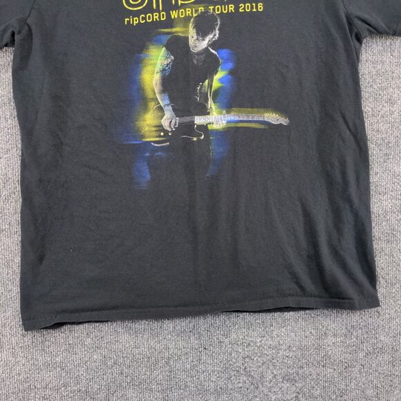 Keith Urban Men's ripCORD World Tour 2016 T-Shirt Black L Crew Neck Short Sleeve - Picture 4 of 12